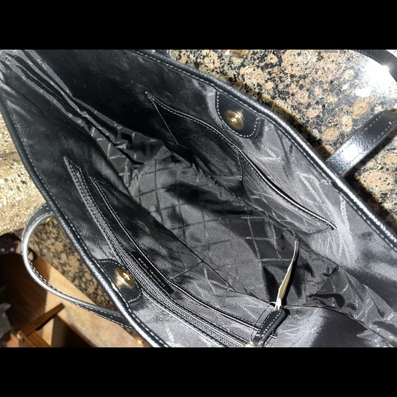 Michael Kors Black Leather Tote - Picture 5 of 6